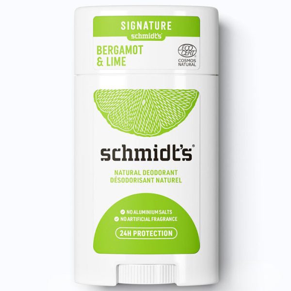 Deodorant Stick, Bergamot & Lime, 2.65 oz, Schmidt s Deodorant Online Hot Sale