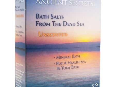 Dead Sea Bath Salts - Unscented, 1 lb, Ancient Secrets For Cheap