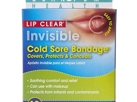 Lip Clear Invisible Cold Sore Bandage, 12 Bandages, Quantum Health Online now