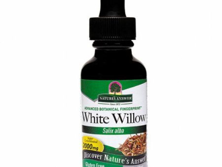 White Willow Bark Extract Liquid Alcohol-Free, 1 oz, Nature s Answer For Discount