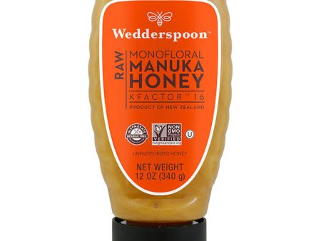 Raw Monofloral Manuka Honey KFactor 16, 340 g (12 oz), Wedderspoon Online Hot Sale