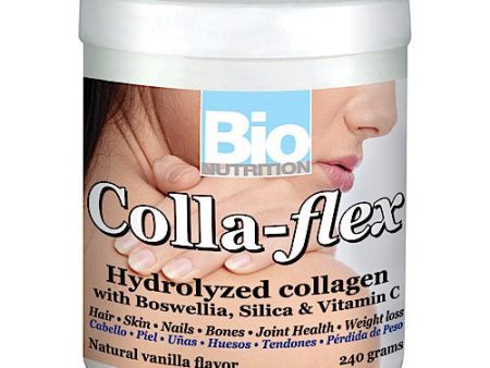 Colla Flex Powder (Hydrolyzed Collagen + Boswellia), 240 g, Bio Nutrition Inc. Fashion