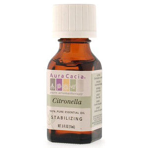 Essential Oil Citronella (cymbopagon nardus) .5 fl oz from Aura Cacia Hot on Sale