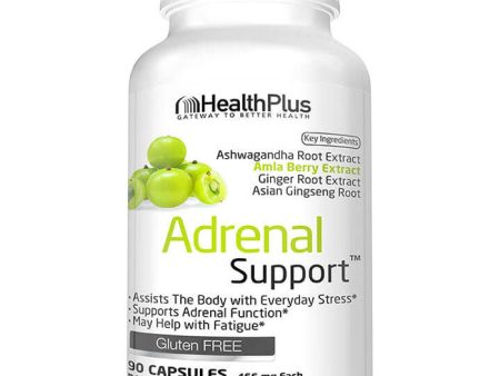 Adrenal Support (Adrenal Cleanse), 90 Capsules, Health Plus Inc. Cheap