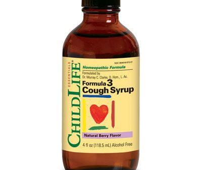 ChildLife Formula 3 Cough Syrup For Children, Natural Berry, 4 oz Online Sale