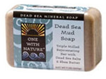 Bar Soap - Dead Sea Mud, 7 oz, One with Nature Dead Sea Mineral Soap Cheap