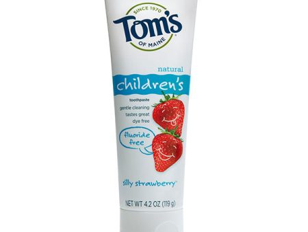 Fluoride-Free Children s Toothpaste - Silly Strawberry, 4.2 oz, Tom s of Maine Online Sale