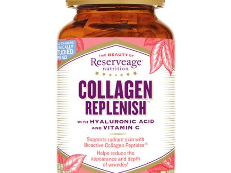 Collagen Replenish with Hyaluronic Acid & Vitamin C, 120 Capsules, ReserveAge Organics Fashion