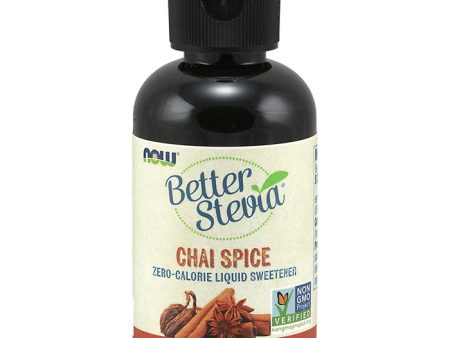 BetterStevia Liquid Stevia - Chai Spice Flavor, 2 oz, NOW Foods Cheap