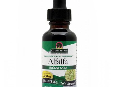 Alfalfa Alcohol Free Extract Liquid 1 oz from Nature s Answer Sale