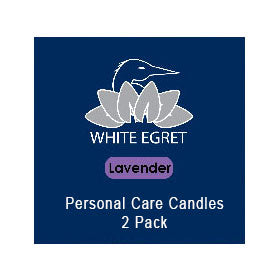 Aromatherapy Candles - Lavender, 2 Candles, White Egret Personal Care Fashion