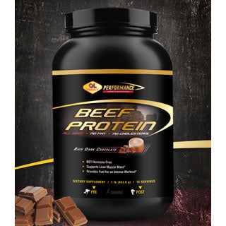 Beef Protein - Rich Dark Chocolate, 1 lb, Olympian Labs Online Hot Sale