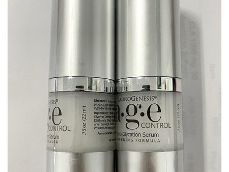 AminoGenesis AGE Control, Dual Treatment Anti Glycation Serum, 0.75 oz x 2 Bottles Discount