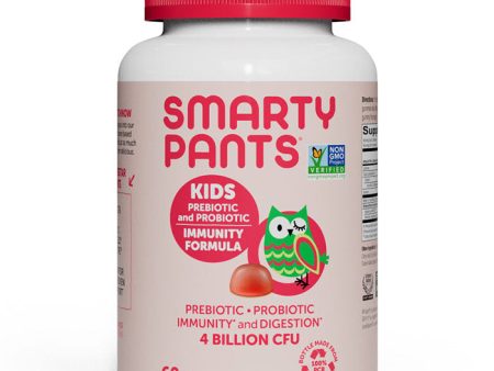 Kids Prebiotic & Probiotic Immunity Formula, Strawberry Creme, 60 Gummies, SmartyPants Vitamins For Cheap