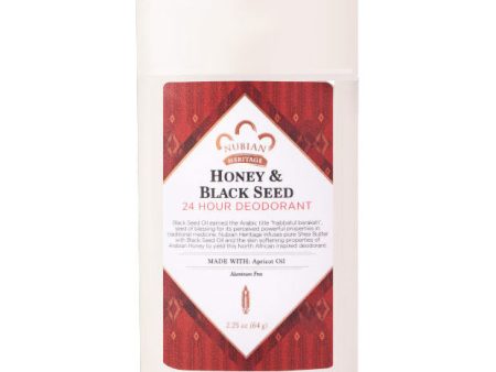 Honey & Black Seed 24 Hour Deodorant, 2.25 oz, Nubian Heritage Discount