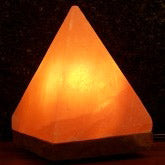 Himalayan Salt Crystal Pyramid Lamp, 1 ct, Aloha Bay Sale