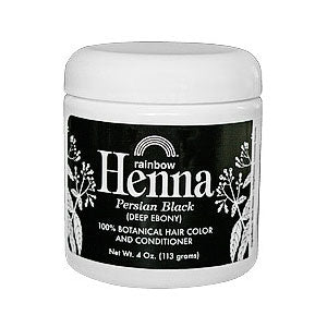 Henna, Persian Black, Hair Color and Conditioner, 4 oz, Rainbow Research Online