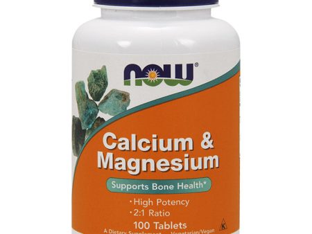 Calcium-Magnesium 500 250 mg, 100 Tablets, NOW Foods Online now