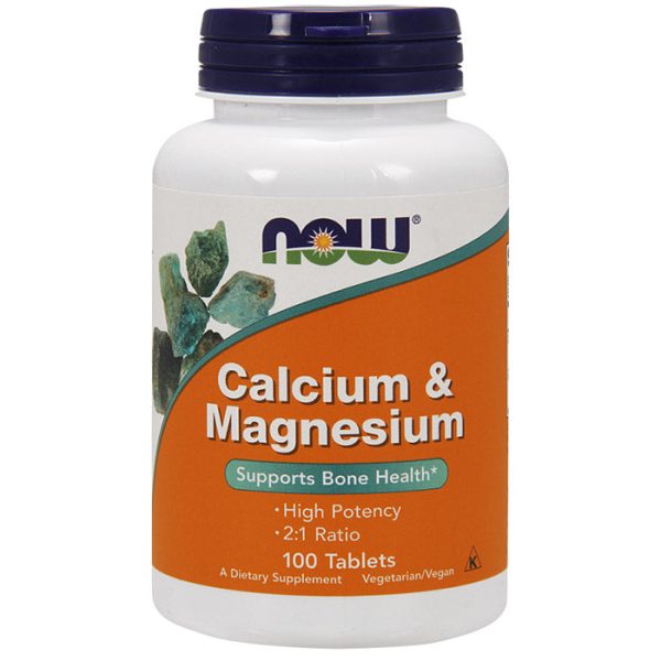 Calcium-Magnesium 500 250 mg, 100 Tablets, NOW Foods Online now