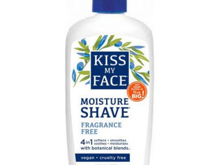 Moisture Shave Cream, Fragrance Free, 11 oz, Kiss My Face Online