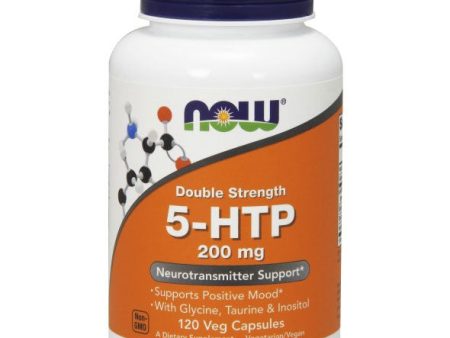 5-HTP Double Strength, 200 mg, 120 Veg Capsules, NOW Foods Sale