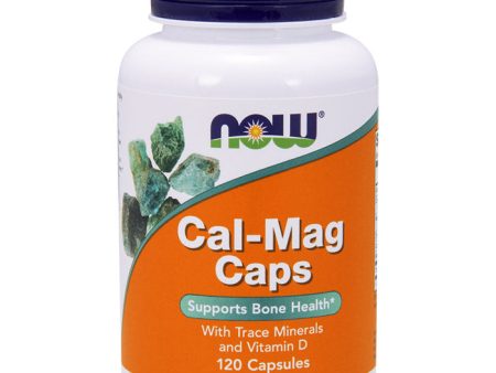 Cal-Mag Caps, With Trace Minerals & D, 120 Capsules, NOW Foods For Discount