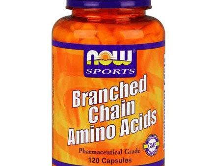 Branched Chain Amino Acids BCAA, 120 Capsules, NOW Foods on Sale