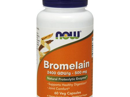 Bromelain 2400 GDU 500 mg, 60 Vcaps, NOW Foods Online