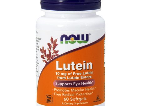 Lutein 10 mg, Supports Eye Health, 60 Softgels, NOW Foods Supply