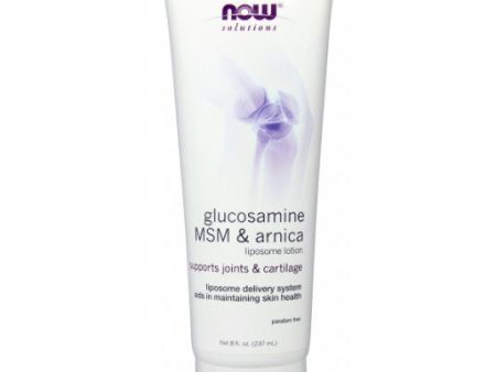 Glucosamine, MSM, Arnica Lotion - 8 oz, NOW Foods Sale