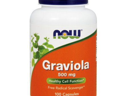 Graviola Tree Leaves 500 mg, 100 Capsules, NOW Foods Online Sale