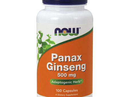 Panax Ginseng 500 mg, 100 Capsules, NOW Foods Online Hot Sale