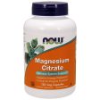 Magnesium Citrate Vegetarian Caps, 120 Vcaps, NOW Foods Discount