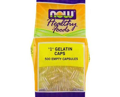 Gelatin Caps #1 - Empty Capsules, 500 gel caps, NOW Foods For Cheap