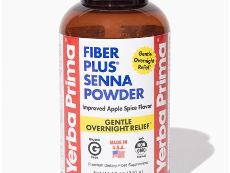 Fiber Plus Senna Powder, Improved Apple Spice Flavor, 12 oz (340 g), Yerba Prima Online Hot Sale