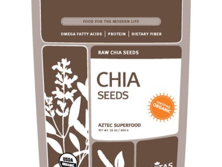 Organic Raw Chia Seeds, 16 oz, Navitas Naturals Supply