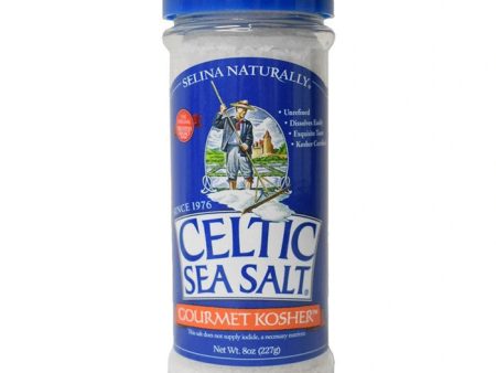 Gourmet Kosher Unrefined Sea Salt Plastic Jar, 8 oz, Celtic Sea Salt For Discount