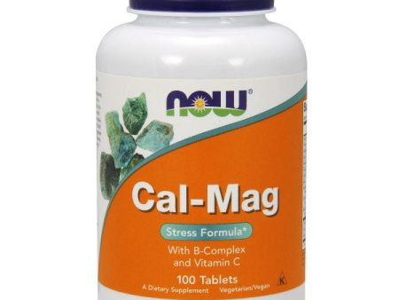 Cal-Mag Stress Formula, 100 Tablets, NOW Foods Hot on Sale