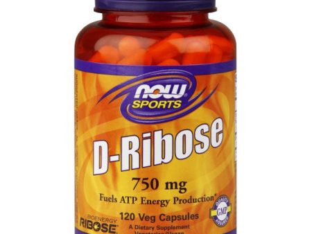 Bioenergy Ribose D-Ribose 750 mg, 120 Capsules, NOW Foods Cheap