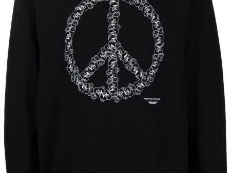 Peace Sign Print Sweatshirt For Sale