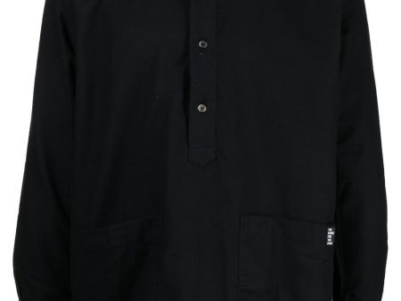 Button Placket Long-Sleeve Shirt For Sale