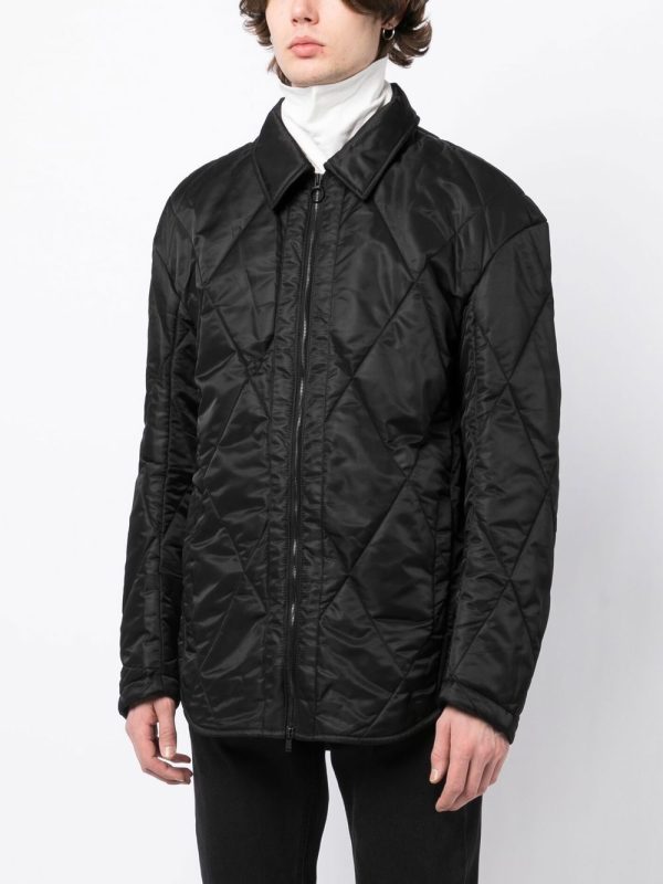 Diamond-Quilted Jacket Online now